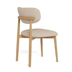 Michael Eetkamerstoel eikenhout Beige