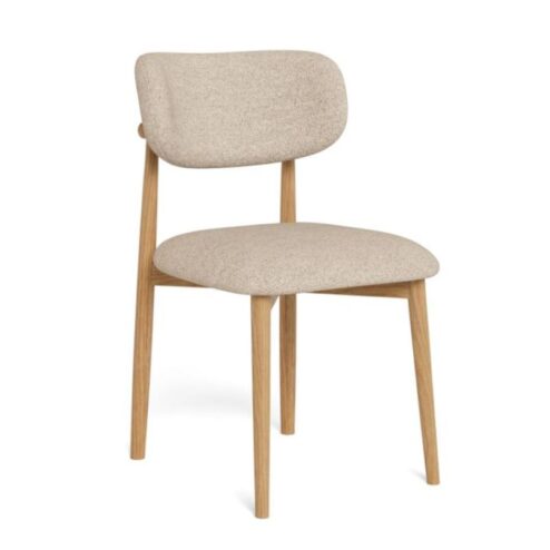 Michael Eetkamerstoel eikenhout Beige