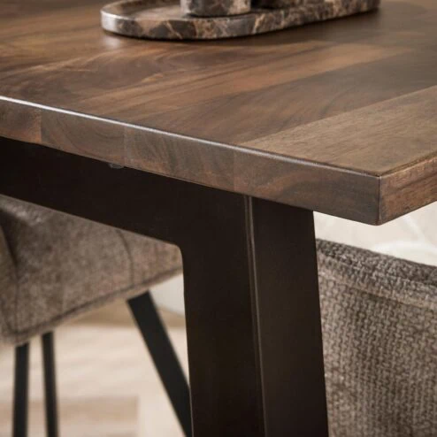 Nela Bartafel Bruin acaciahout 147cm