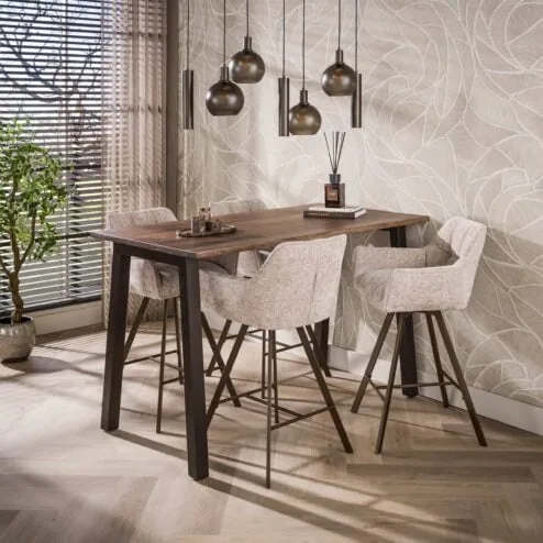 Nela Bartafel Bruin acaciahout 147cm