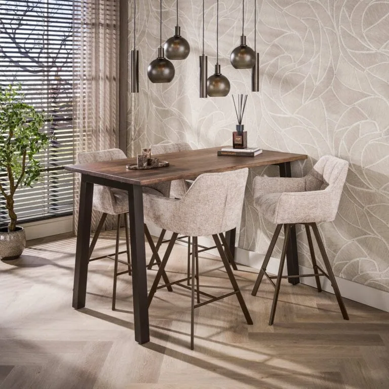 Nela Bartafel Bruin acaciahout 147cm