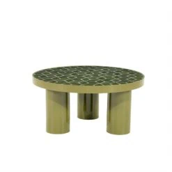 Patterna Salontafel rond keramiek Groen 71cm
