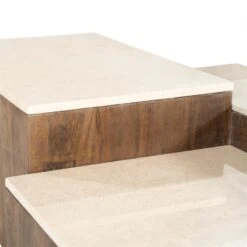 Quido Salontafel in 3 hoogtes Marmer 105cm