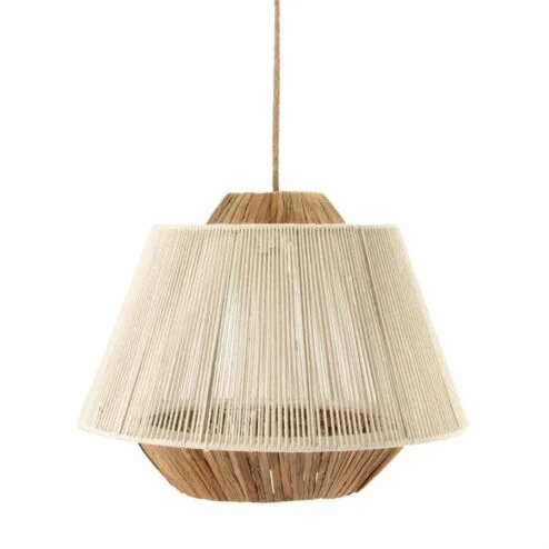 Rae 1-lichts Hanglamp kort Beige