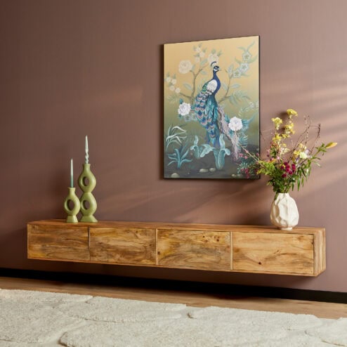 Zwevend Tv meubel Melanie Naturel 240 cm Warm(Retourdeal 462)