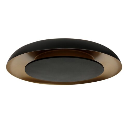 Sean 2-lichts Plafondlamp Zwart|Goud Metaal