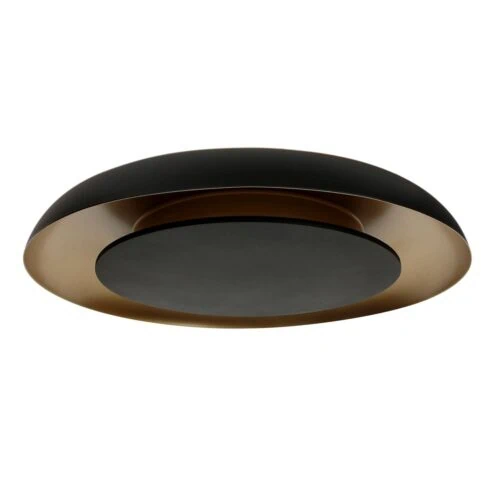 Sean 2-lichts Plafondlamp Zwart|Goud Metaal