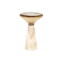 Sereno Bijzettafel rond Marrone 34cm