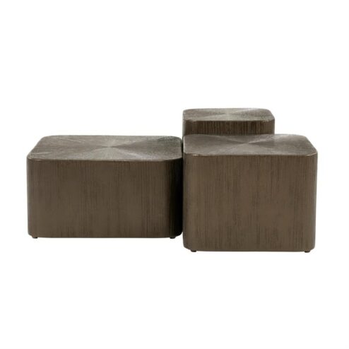 Silva Salontafel Set van 3 Bruin