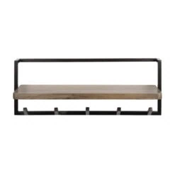 Stockton-Kapstok-6-haken-Bruin-85cm-8