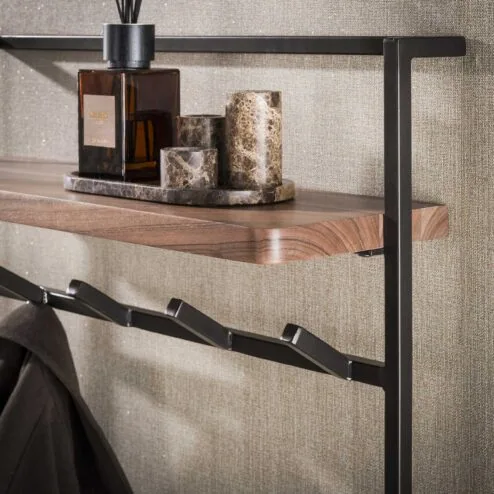 Stockton Kapstok hoog 12 haken Bruin 85cm