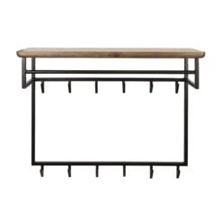 Stockton-Kapstok-hoog-met-stang-12-haken-Bruin-100cm-8