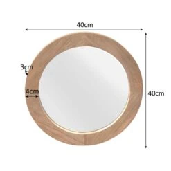 Thomas Spiegel rond Naturel 40cm