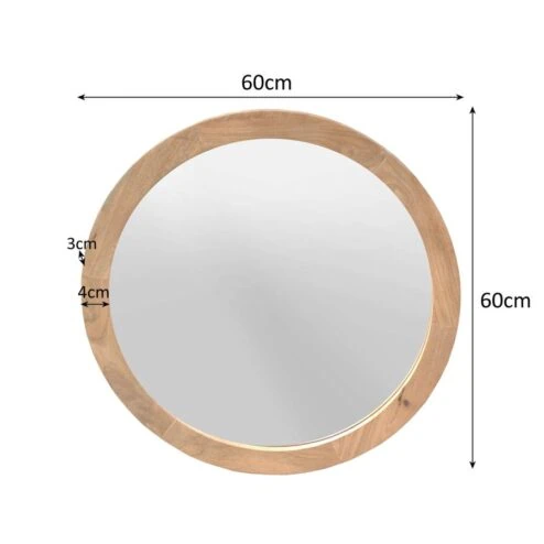 Thomas Spiegel rond Naturel 60cm