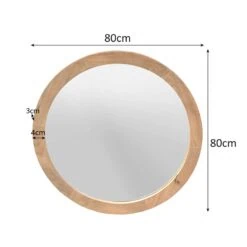 Thomas Spiegel rond Naturel 80cm