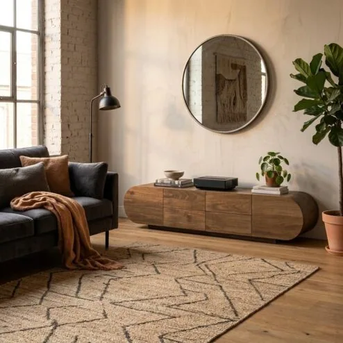 Tv-meubel King mangohout 210cm