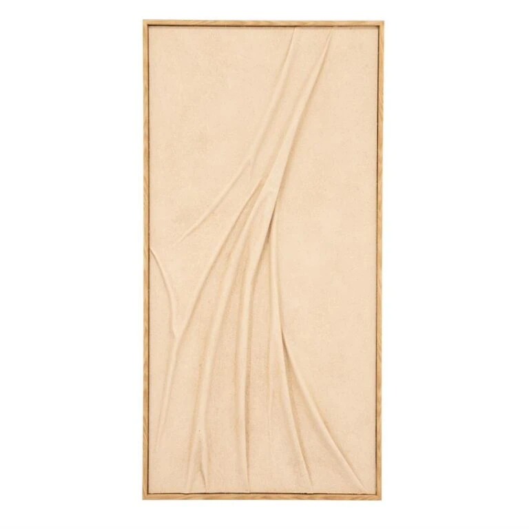Veck Wanddecoratie Beige 70x140cm