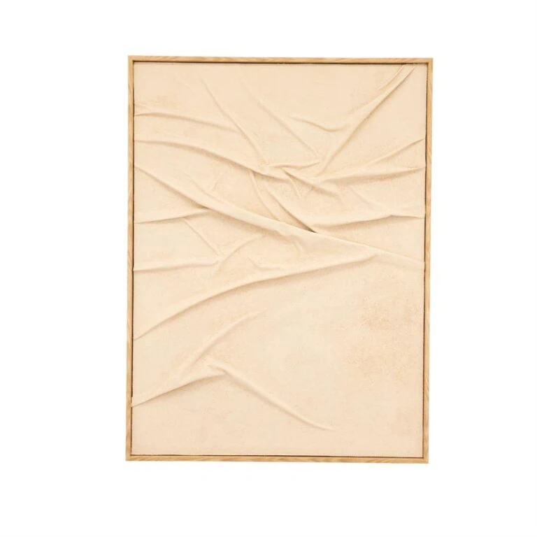 Veck Wanddecoratie Beige 90x120cm