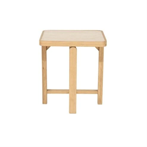 Vidar Bijzettafel Naturel Travertin 40cm