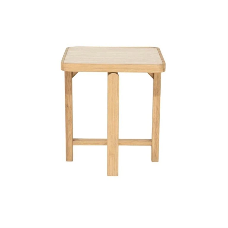 Vidar Bijzettafel Naturel Travertin 40cm