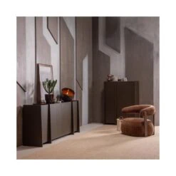 Brock Dressoir Essen fineer Middenbruin 200cm