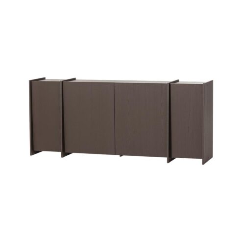 Brock Dressoir Essen fineer Middenbruin 200cm