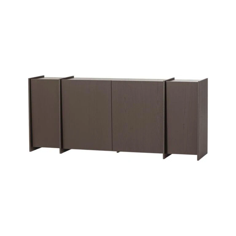 Brock Dressoir Essen fineer Middenbruin 200cm