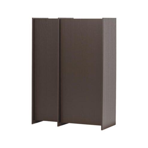 Brock Kledingkast 2-deurs Essen fineer Middenbruin 102cm