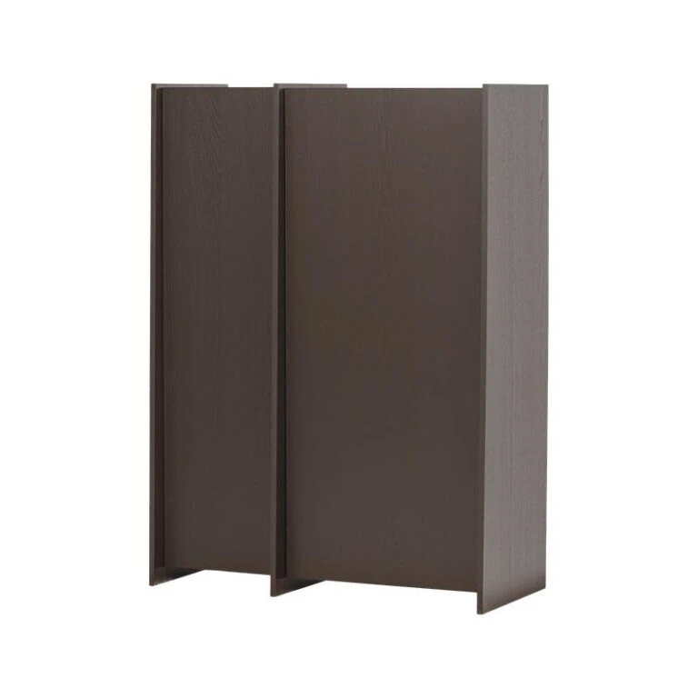 Brock Kledingkast 2-deurs Essen fineer Middenbruin 102cm