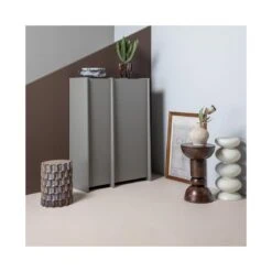 Brock Kledingkast 2-deurs Essen fineer Warmgrijs 102cm