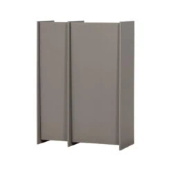 Brock Kledingkast 2-deurs Essen fineer Warmgrijs 102cm