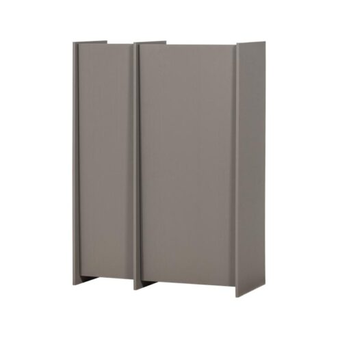 Brock Kledingkast 2-deurs Essen fineer Warmgrijs 102cm