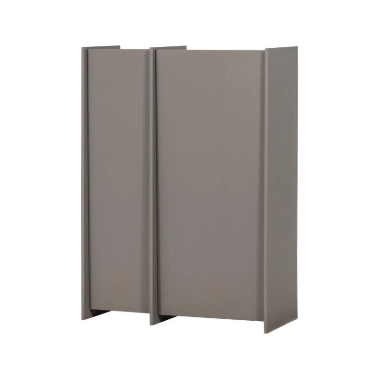 Brock Kledingkast 2-deurs Essen fineer Warmgrijs 102cm