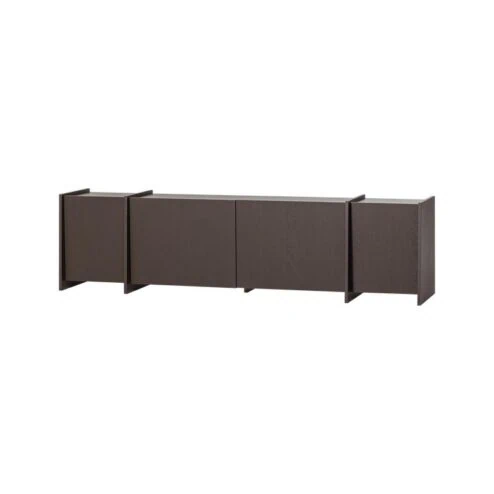 Brock Tv meubel Essen fineer Middenbruin 200cm