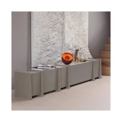 Brock Tv meubel Essen fineer Warmgrijs 102cm