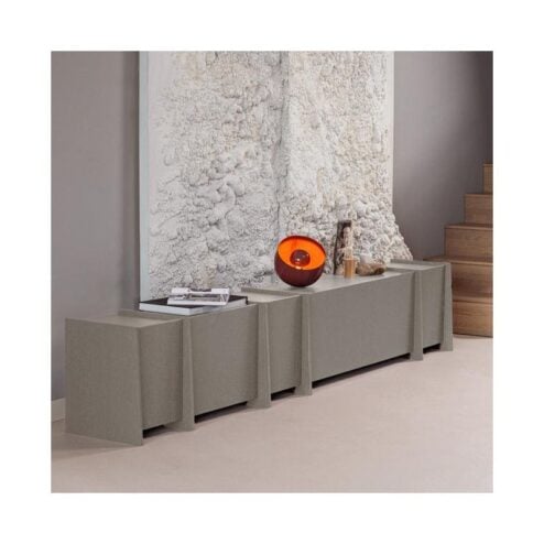 Brock Tv meubel Essen fineer Warmgrijs 102cm