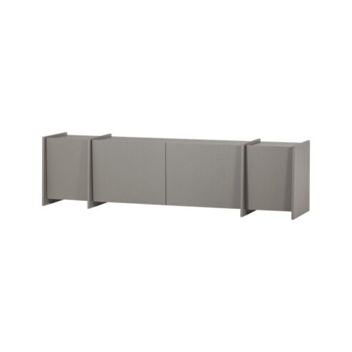 Brock Tv meubel Essen fineer Warmgrijs 200cm