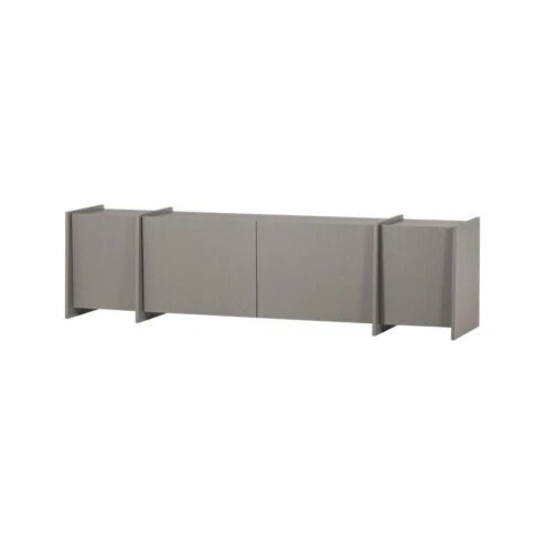 Brock Tv meubel Essen fineer Warmgrijs 200cm