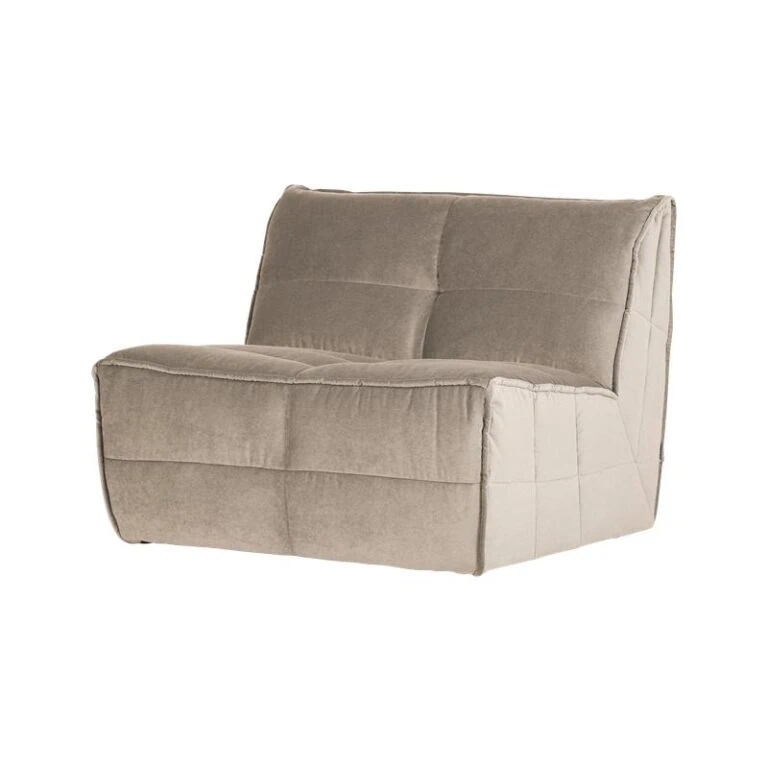 Cluster 1-zits Element Velvet Warm taupe