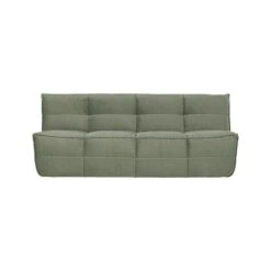 Cluster Bank 3-zits Velvet Pistache groen