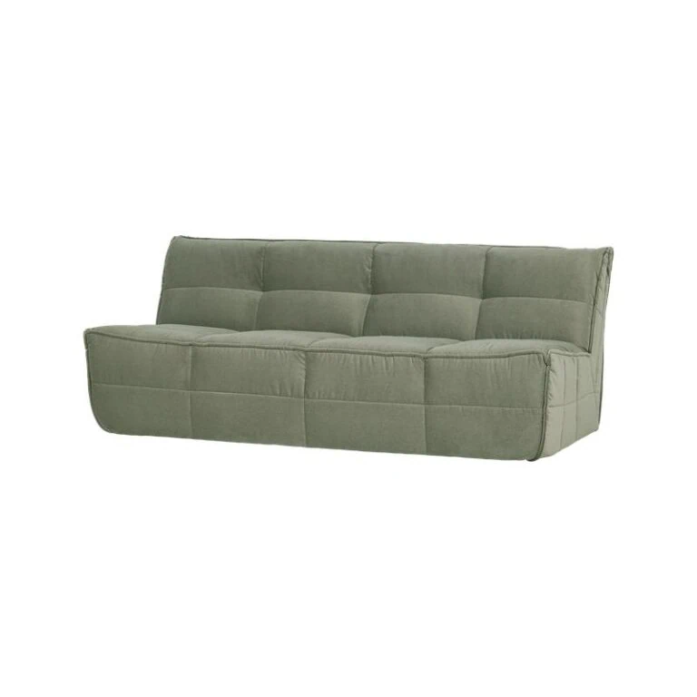 Cluster Bank 3-zits Velvet Pistache groen