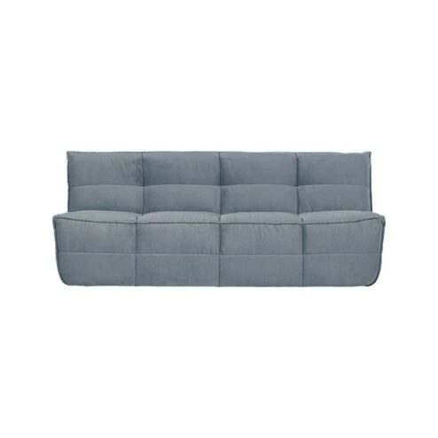 Cluster Bank 3-zits Velvet Turquoise blauw