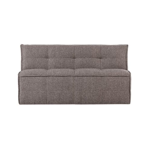 Cluster Eetkamerbank Met rugleuning Bouclé Middenbruin