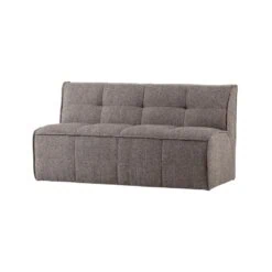 Cluster Eetkamerbank Met rugleuning Bouclé Middenbruin