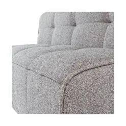Cluster Eetkamerbank Met rugleuning Bouclé Warm grijs