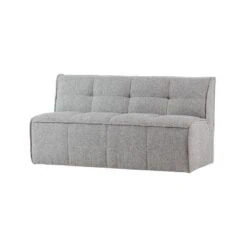 Cluster Eetkamerbank Met rugleuning Bouclé Warm grijs