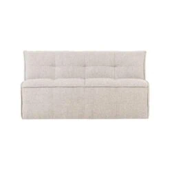 Cluster Eetkamerbank Met rugleuning Bouclé Zand beige