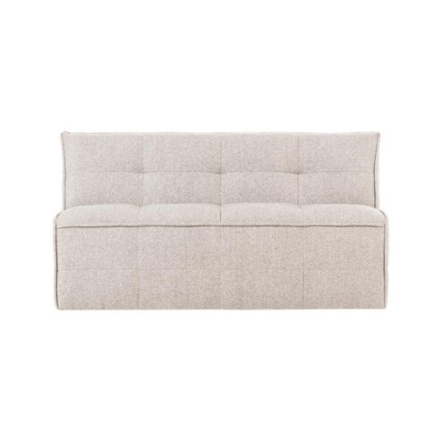Cluster Eetkamerbank Met rugleuning Bouclé Zand beige