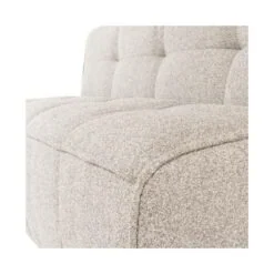 Cluster Eetkamerbank Met rugleuning Bouclé Zand beige