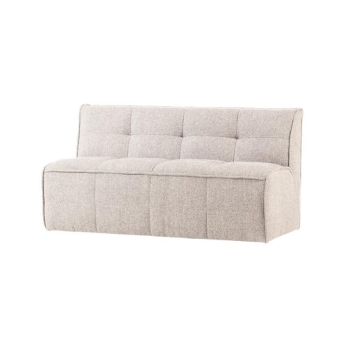 Cluster Eetkamerbank Met rugleuning Bouclé Zand beige